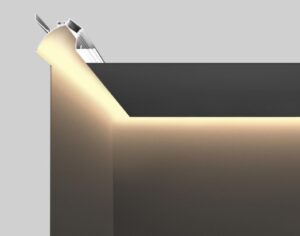 Cove LED Profile - Plaster-in PRO40P White 58 x 87mm