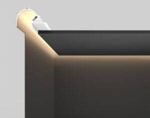 Cove LED Profile - Plaster-in PRO42P White 67 x 100mm