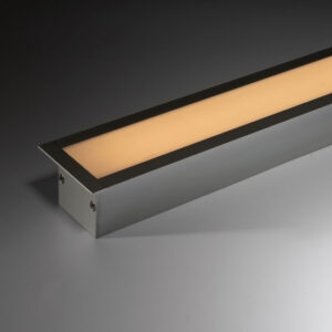 Recessed LED Profile - Double Deep / Wide PRO35SR Silver 50 x 35mm