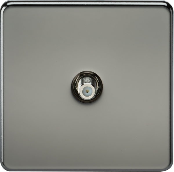 SAT TV Outlet (Non-Isolated) - Black Nickel