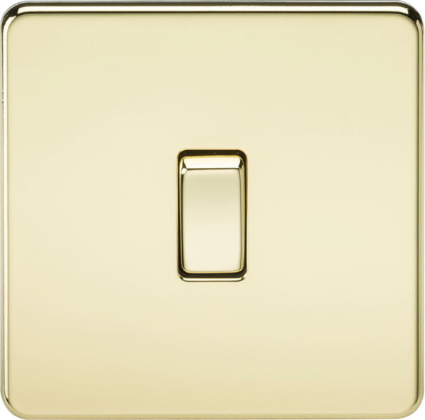 10AX 1G 2-way Switch - Polished Brass