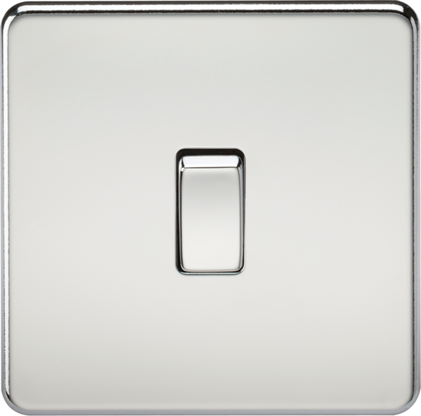 10AX 1G 2-way Switch - Polished Chrome