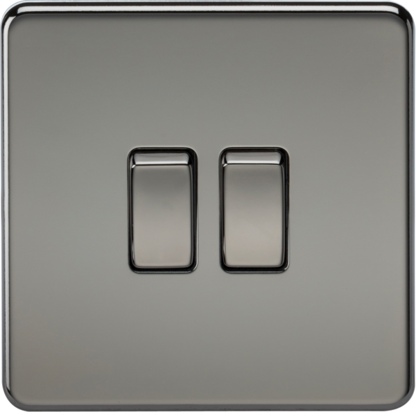 10AX 2G 2-way Switch - Black Nickel