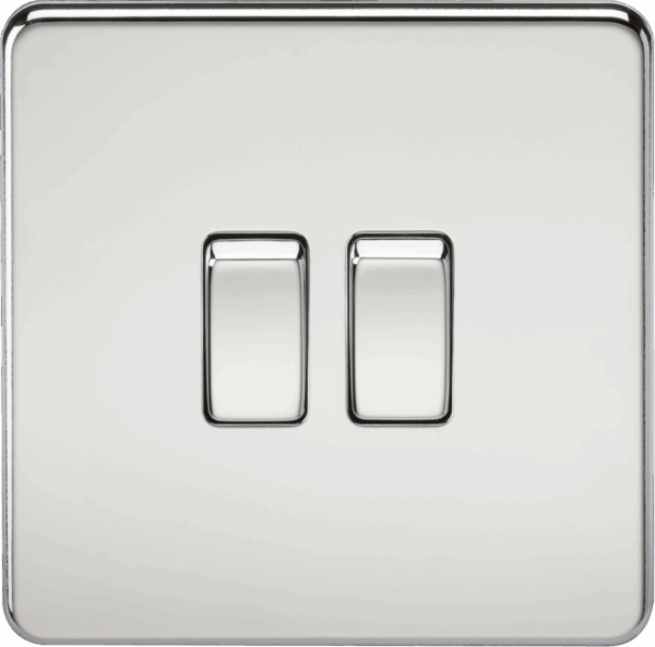 10AX 2G 2-way Switch - Polished Chrome