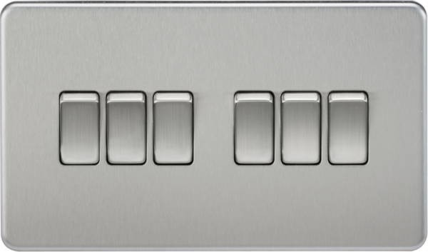 10AX 6G 2-way Switch - Brushed Chrome