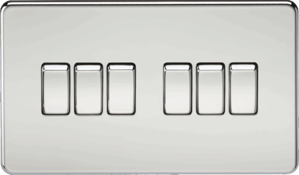 10AX 6G 2-way Switch - Polished Chrome