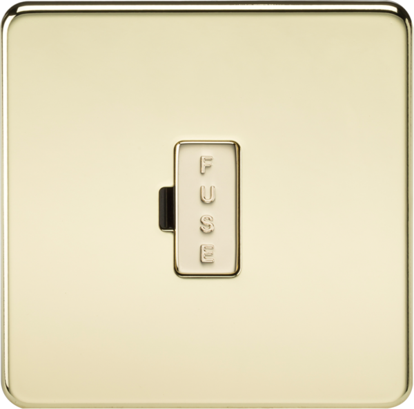 13A Fused Spur Unit - Polished Brass