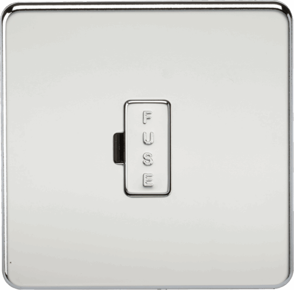 13A Fused Spur Unit - Polished Chrome