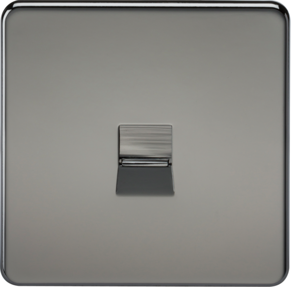 Telephone Extension Socket - Black Nickel
