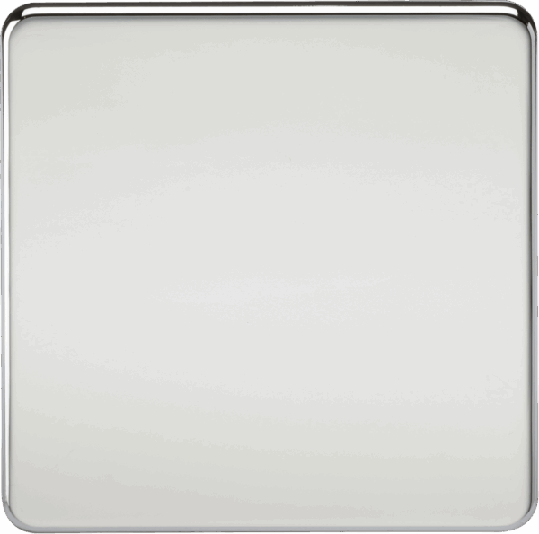 1G Blanking Plate - Polished Chrome