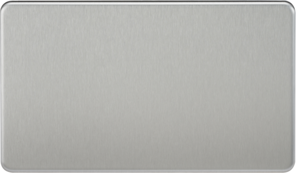 2G Blanking Plate - Brushed Chrome