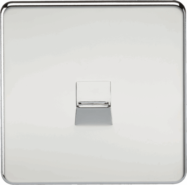 Telephone Master Socket - Polished Chrome