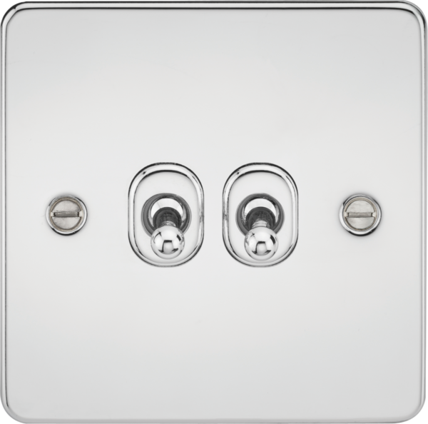 10AX 2G 2-way Toggle Switch - Polished Chrome