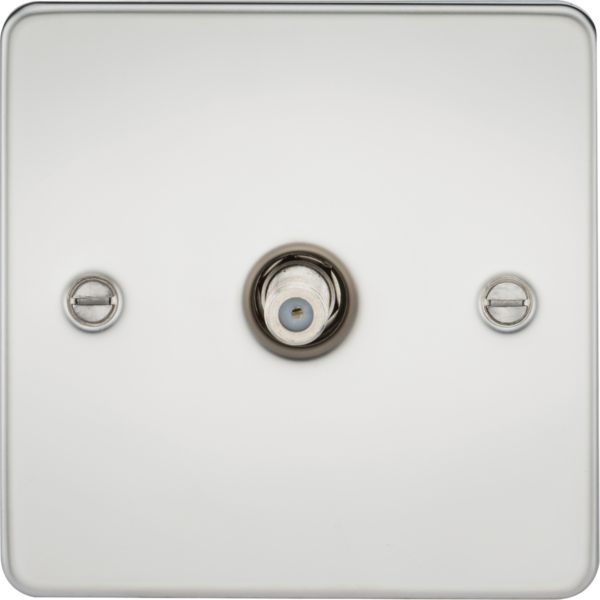 SAT TV Outlet (non-isolated) - Polished Chrome