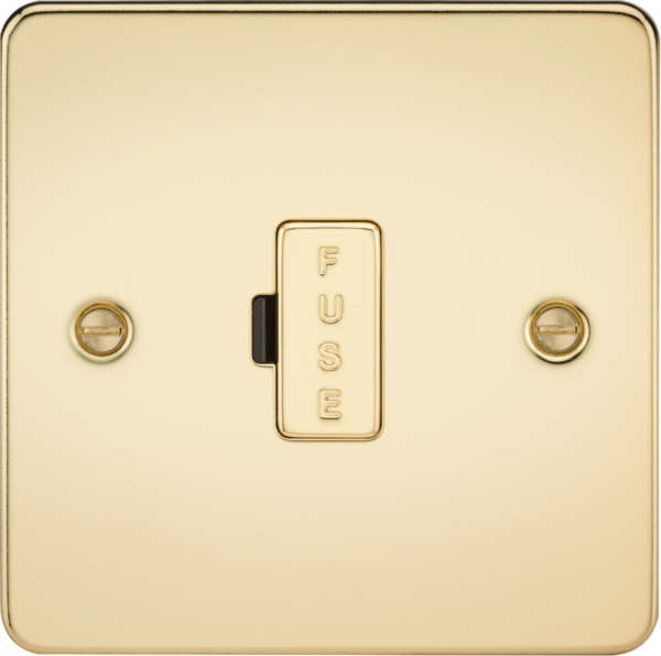 13A Fused Spur Unit - Polished Brass
