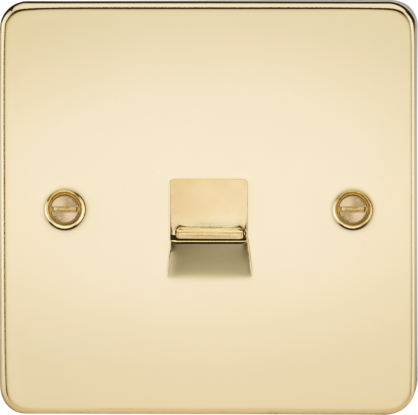 Telephone Extension Outlet - Polished Brass
