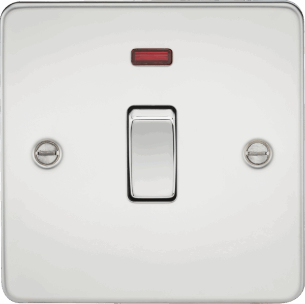 20A 1G DP Switch with Neon - Polished Chrome