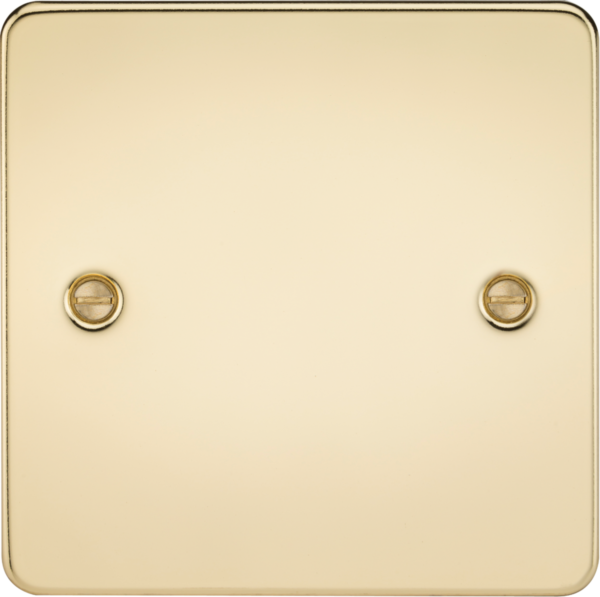 1G Blanking Plate - Polished Brass