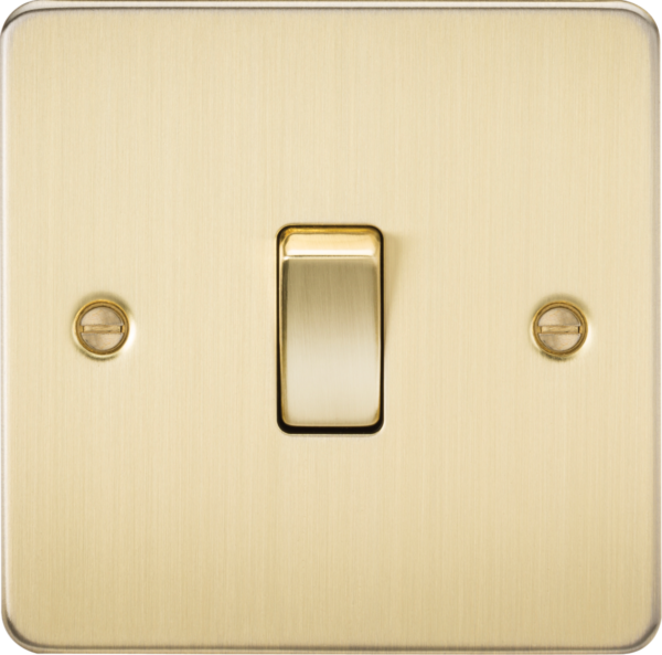 10AX 1G Intermediate Switch - Brushed Brass