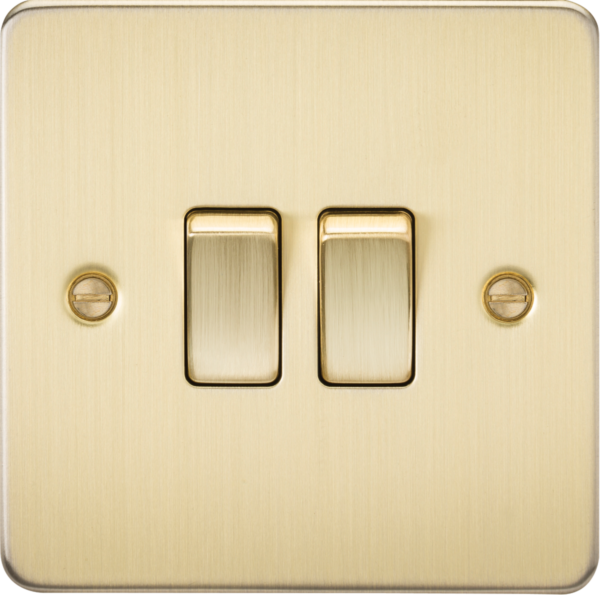 10AX 2G 2-way switch - Brushed Brass