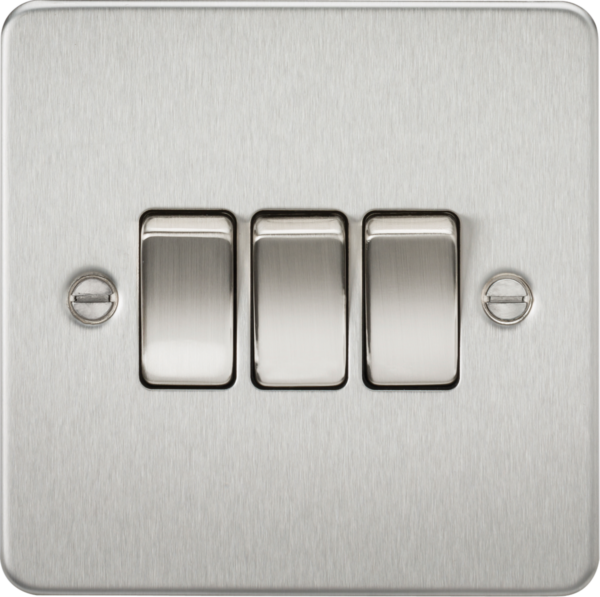 10AX 3G 2-way Switch - Brushed Chrome