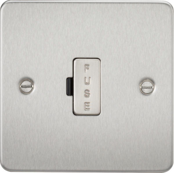 13A Fused Spur Unit - Brushed Chrome