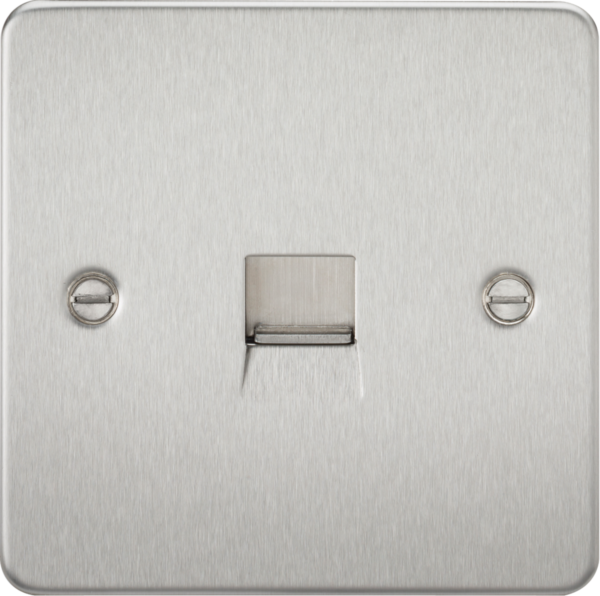 Telephone Master Outlet - Brushed Chrome
