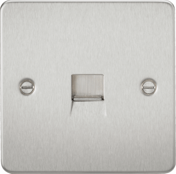Telephone Extension Outlet - Brushed Chrome