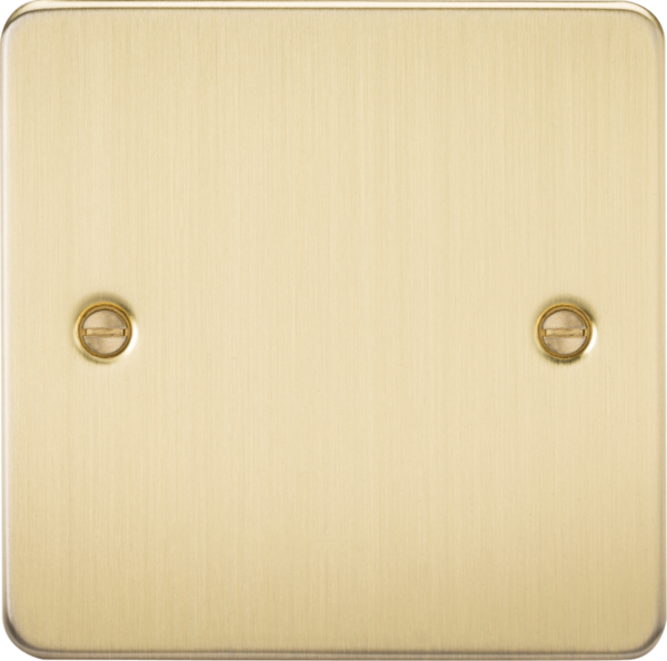 1G Blanking Plate - Brushed Brass