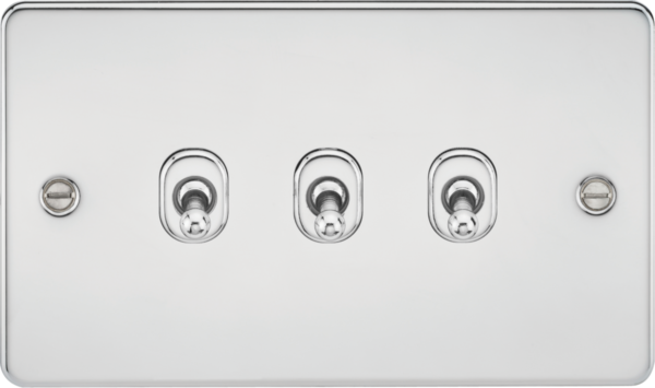 10AX 3G 2-way Toggle Switch - Polished Chrome