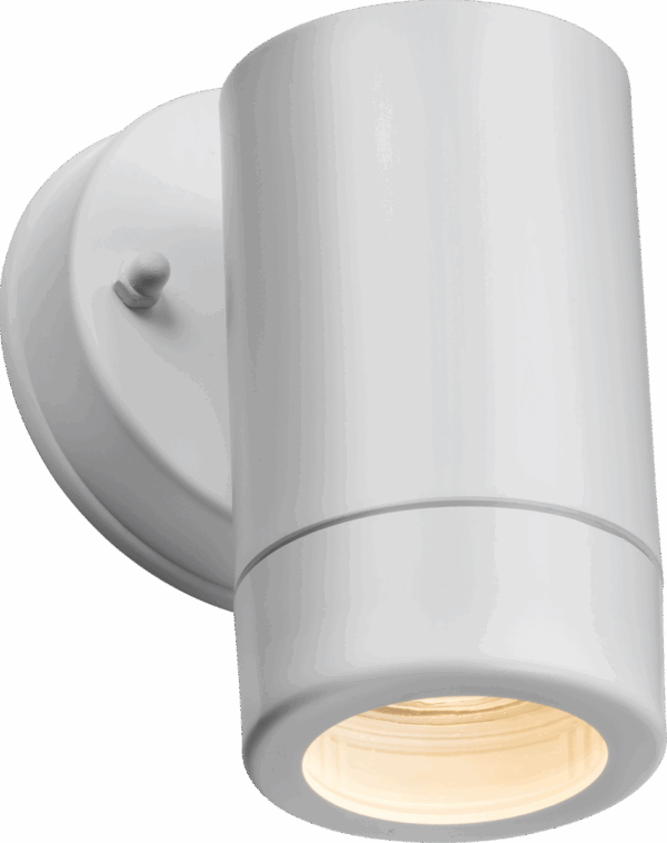 EAMON - 230V IP54 GU10 Polycarbonate Single Wall light - White