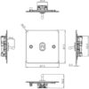 10AX 1G 2-way Toggle Switch - Polished Chrome - Image 2