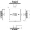 10AX 2G 2-way Toggle Switch - Polished Chrome - Image 2