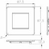 2G Modular Faceplate - Matt Black - Image 2