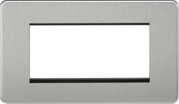 4G Modular Faceplate - Brushed Chrome