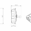 20AX 1G DP Toggle switch - brushed chrome - Image 2