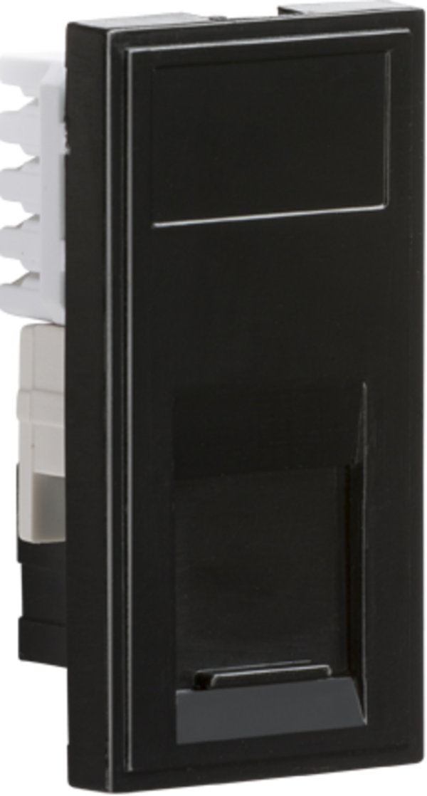 UTP CAT5E RJ45 Outlet Module 25 x 50mm - Black