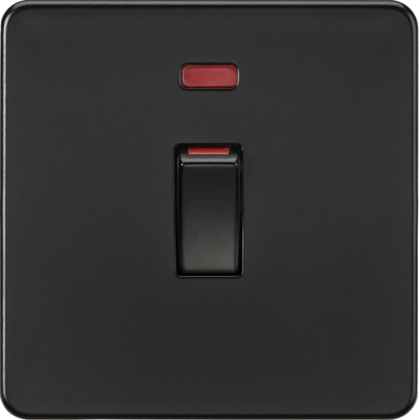 45A DP Switch with Neon (1G size) - Matt Black