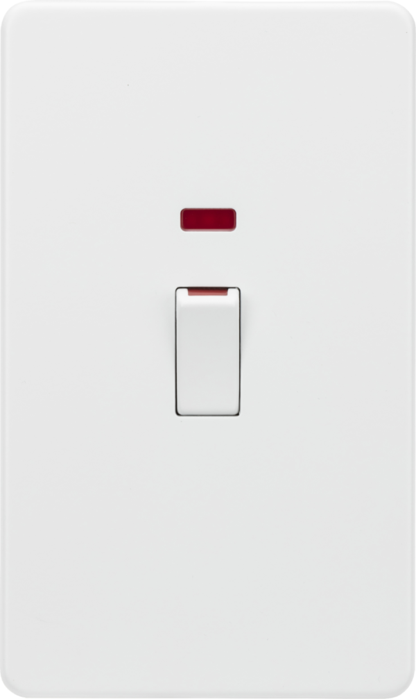 45A DP Switch with Neon (2G size) - Matt White