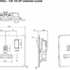 13A 1G DP Switched Socket - Polished Chrome with Black Insert - Image 2