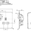 13A 2G DP Switched Socket with Twin Earths - Matt White with White Insert - Image 2