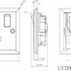13A 1G DP Switched Socket with White Insert - Bevelled Edge Polished Chrome - Image 2