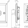 10AX 4G 2 Way Toggle Switch - Bevelled Edge Polished Chrome - Image 2