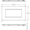 4G Modular Faceplate - Polished Brass - Image 2