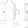 RJ45 Network Outlet - Brushed Chrome - Image 2