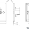 Diplex TV & FM Dab Outlet - Brushed Chrome - Image 2