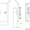 10AX 1G  2-way Toggle Switch - Brushed Chrome - Image 2