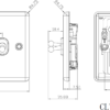 10AX 2G  2-way Toggle Switch - Brushed Chrome - Image 2