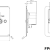 Screened Diplex Outlet (TV, FM DAB) - Polished Brass - Image 2