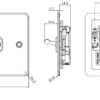 10AX 3G 2-way Toggle Switch - Polished Chrome - Image 2